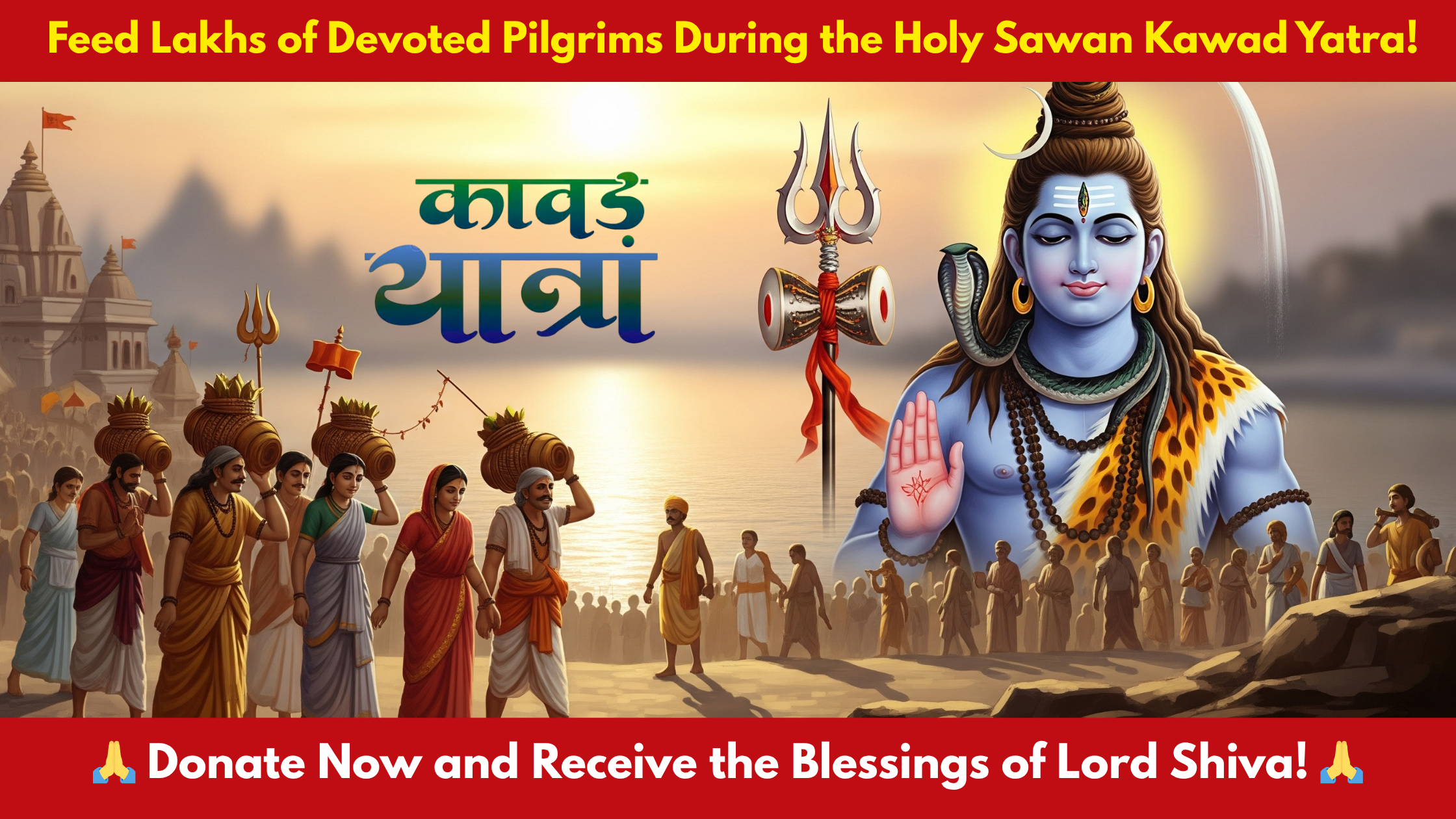 Feed Kawariyas During Sawan Yatra!