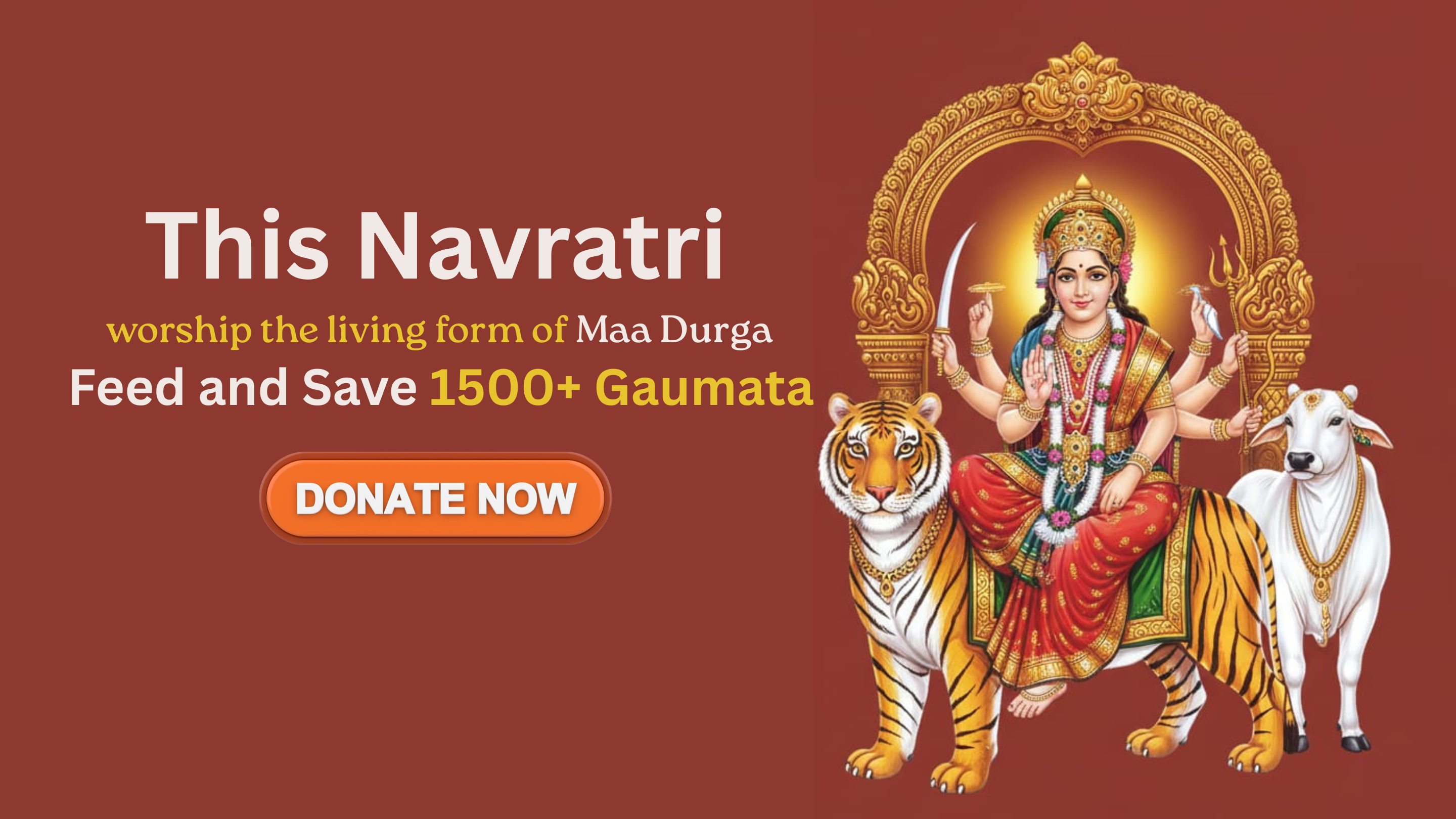 This Navratri, Fulfill a Sacred Duty: Your Support Can Build a Home for Gau Mata